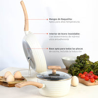 Batería de Cocina Antiadherente Savannah 9 Piezas