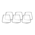 Set 6 Vasos de Vidrio Estilo Japonés 320 ml Simplit