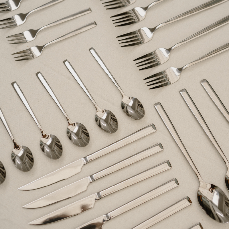 Set de Cuchillería 30 pcs Cubiertos Acero Inoxidable Sicilia