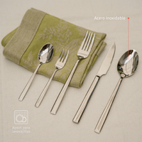 Set de Cuchillería 30 pcs Cubiertos Acero Inoxidable Sicilia