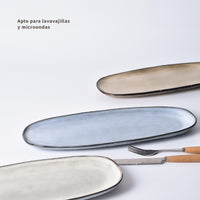 Set 3 Fuentes Ovaladas Aperitivo Cerámica 36cm Simplit