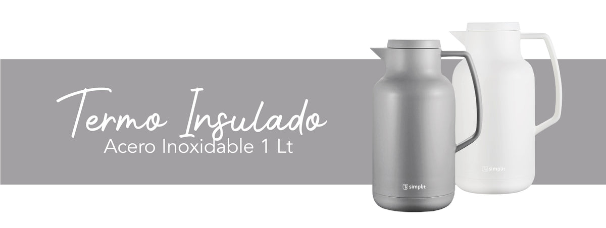 Simplit | Termo Jarra Insulado Acero Inox 1 Lt 