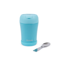 Termo Comida 400ml Azul Cuchara Acero Inox Simplit