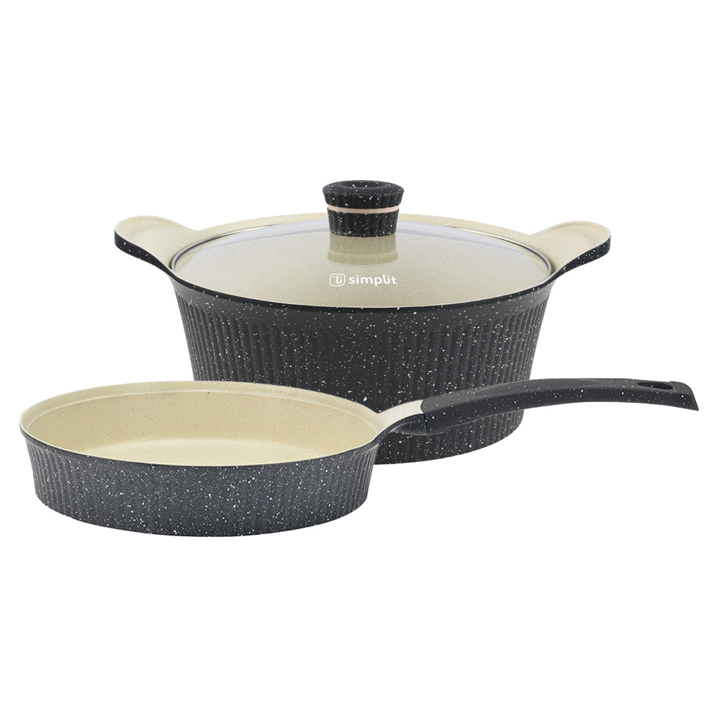 Kit Olla 28cm + Sartén 24cm Antiadherente Simplit